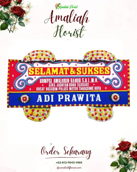 Papan Bunga Ucapan Selamat Soasio
