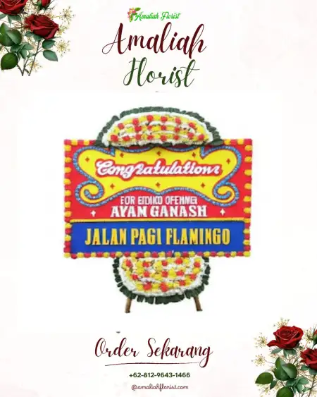 Sewa Papan Bunga Soasio