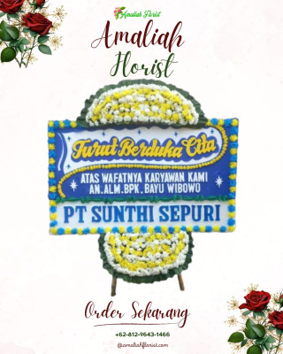 Papan Bunga Duka di Soasio