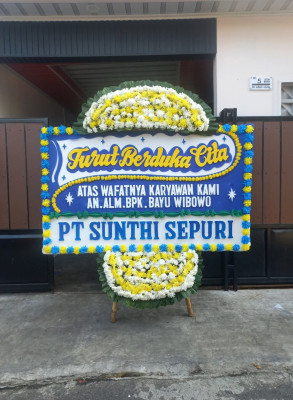 Papan Bunga Duka di Soasio
