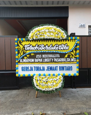 Papan Bunga Duka di Soasio
